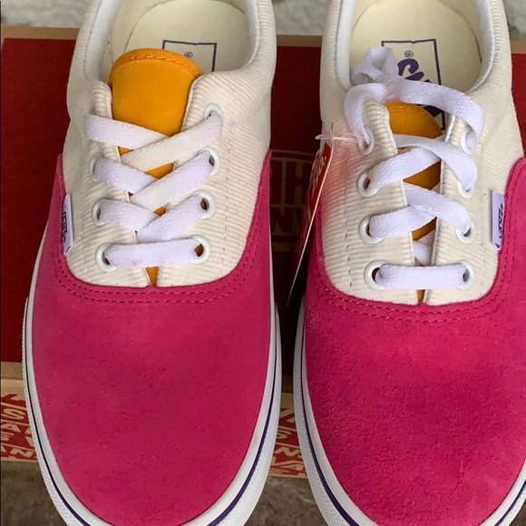 VANS ERA PLATFORM MINI CORD MULTI/TRUE WHITE men’s - Picture 8 of 16